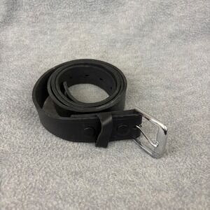 LawPro Leather Belt Men 46 Black Basketweave Duty Uniform Made in USA